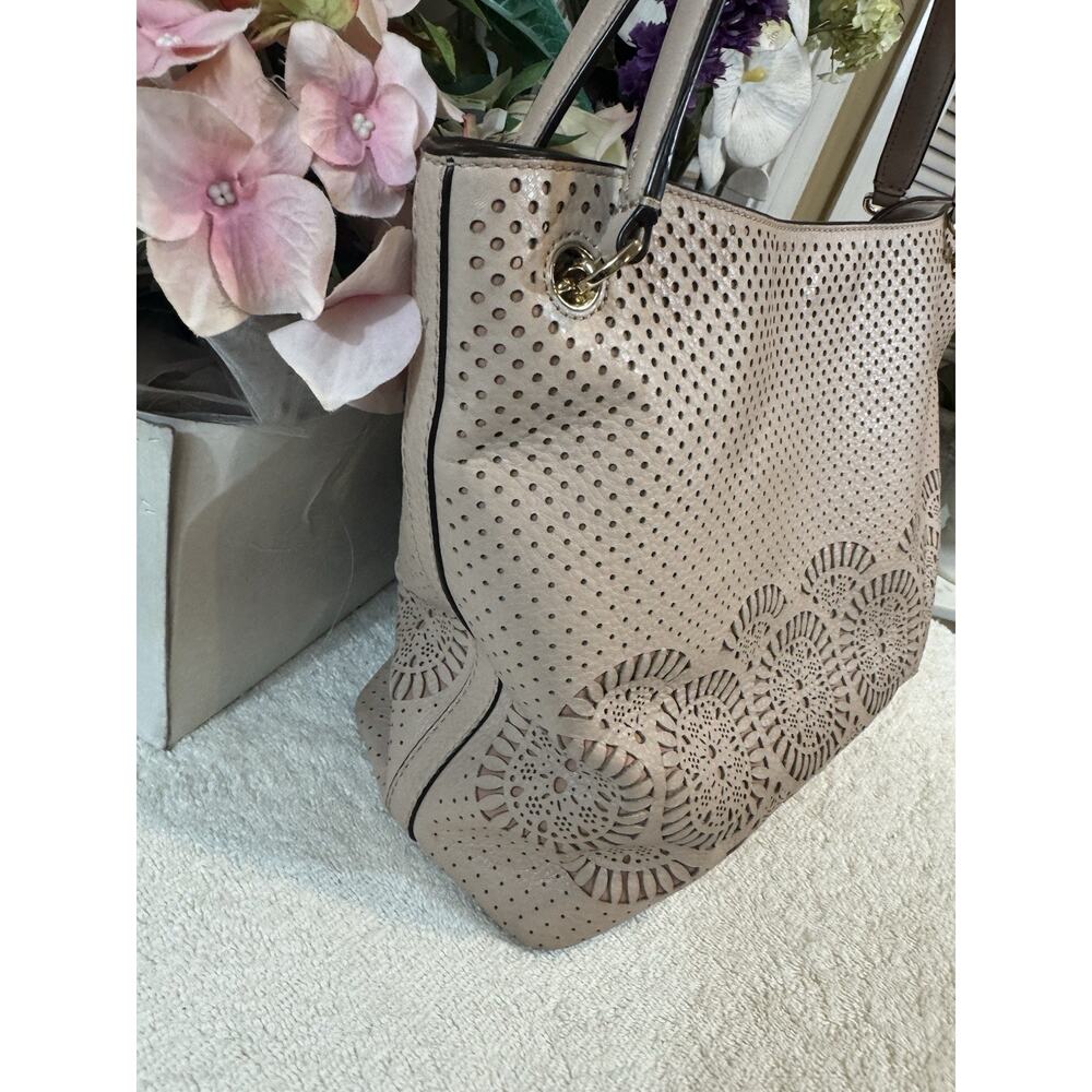 Tory Burch Ella 146437 Women's Tote Bag Mini - MAUVE (BRTHRIFTY - Picture 6 of 13